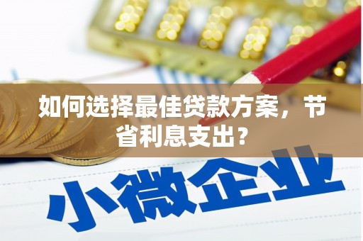 岫岩如何选择最佳贷款方案，节省利息支出？