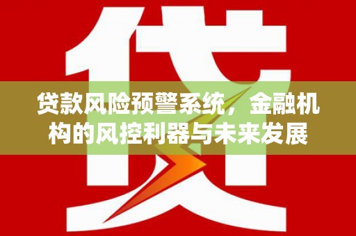 岫岩贷款风险预警系统，金融机构的风控利器与未来发展