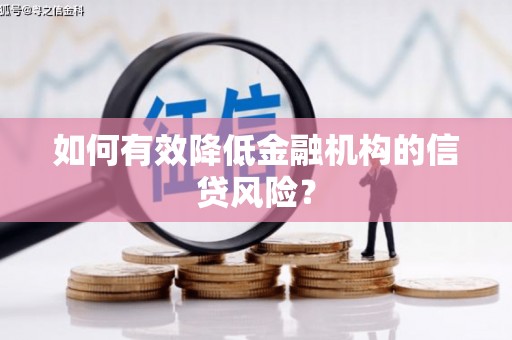岫岩如何有效降低金融机构的信贷风险？