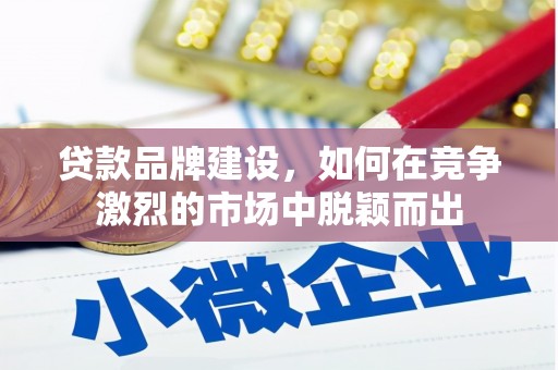 岫岩贷款品牌建设，如何在竞争激烈的市场中脱颖而出