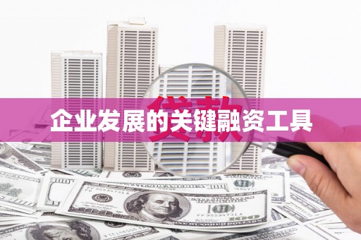 岫岩企业发展的关键融资工具