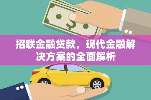 岫岩招联金融贷款，现代金融解决方案的全面解析