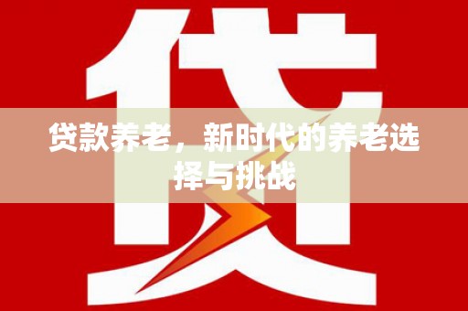 岫岩贷款养老，新时代的养老选择与挑战