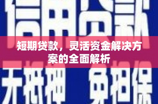 岫岩短期贷款，灵活资金解决方案的全面解析