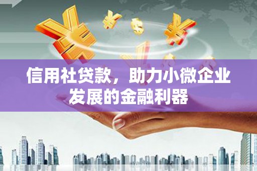 岫岩信用社贷款，助力小微企业发展的金融利器