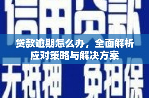 岫岩贷款逾期怎么办，全面解析应对策略与解决方案