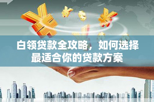 岫岩白领贷款全攻略，如何选择最适合你的贷款方案